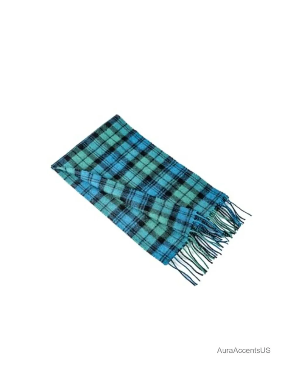 100% Lambswool Tartan Plaid Scarf - Men's Cold Weather Scarf